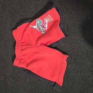 Red and black Jordan shorts